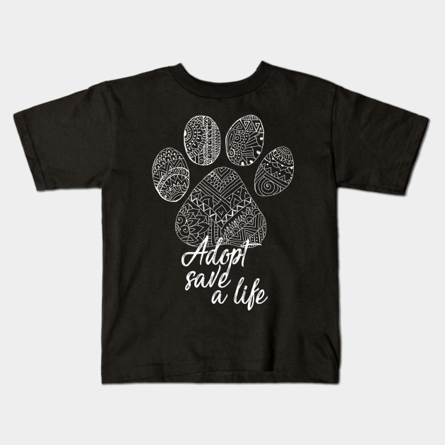 Paw print Kids T-Shirt by irenePueblas